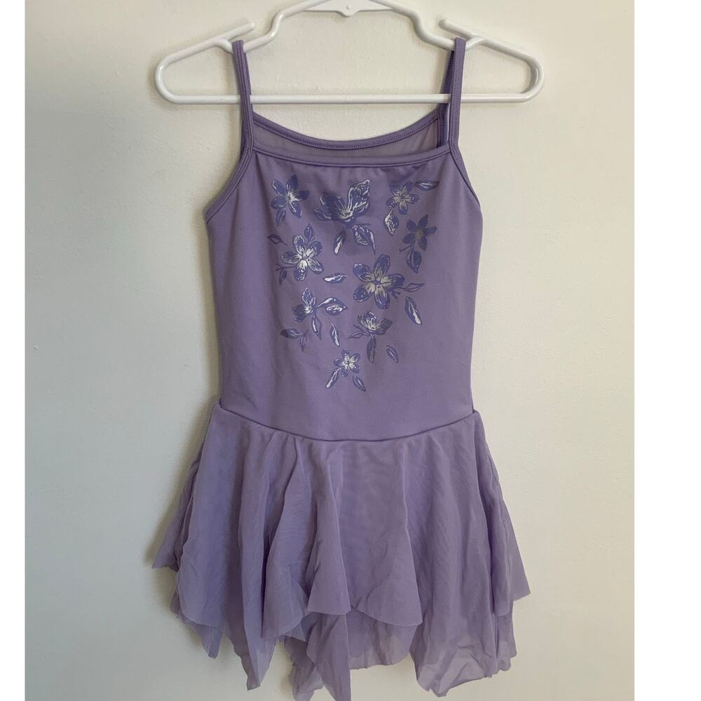 Bloch Purple Skirted Leotard size 6x/7